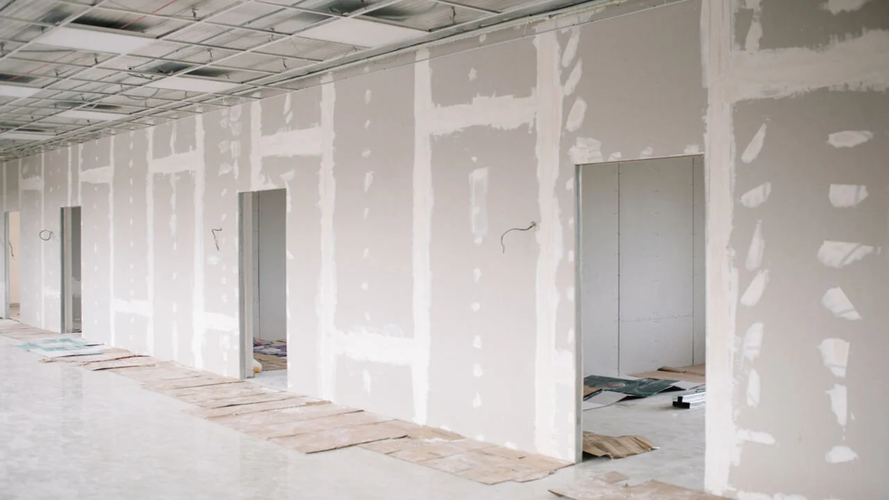 Drywall Partition with Tape and Joint Finish, Sussex